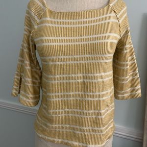Anthropologie yellow top